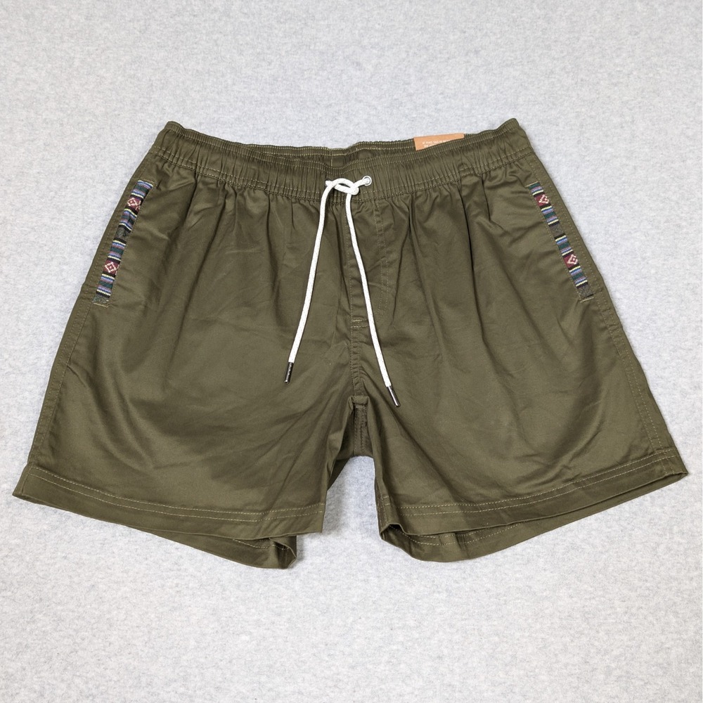 Wowie Sapien Short Mens Size Medium Stretch Aztec Trim Green New